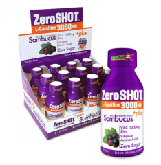 ZEROSHOT L-CARNİTİNE 3000 MG + PLUS SAMBUCUS 12 SHOT X 60 ML