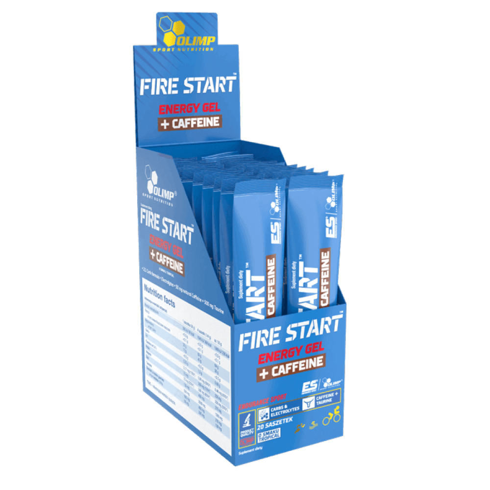 OLİMP FİRE START ENERGY GEL+CAFFEİNE 20 ŞASE X 36 GR
