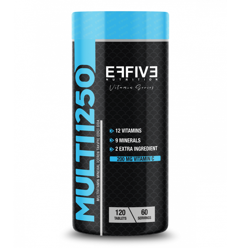 EFFİVE NUTRİTİON MULTİ1250 VİTAMİN & MİNERAL 120 TABLET