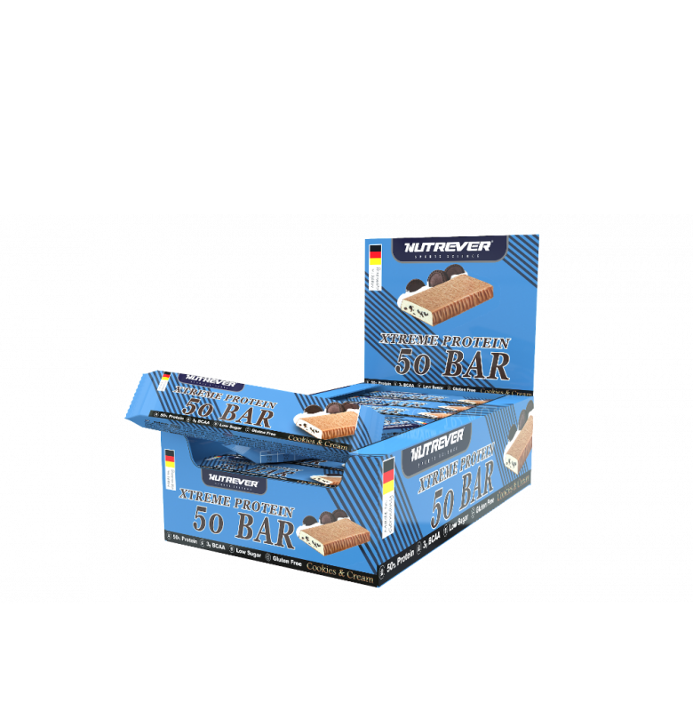 Nutrever Xtreme Protein Bar Kurabiye & Krema 24 Adet x 50 gram