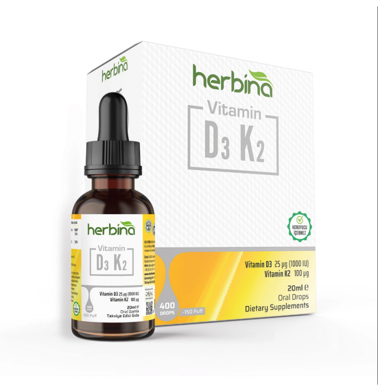 Herbina Vitamin D3K2 20 ml.