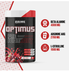 Prime Nutrition Optimus Pre-Workout Red Fruit 420 gram