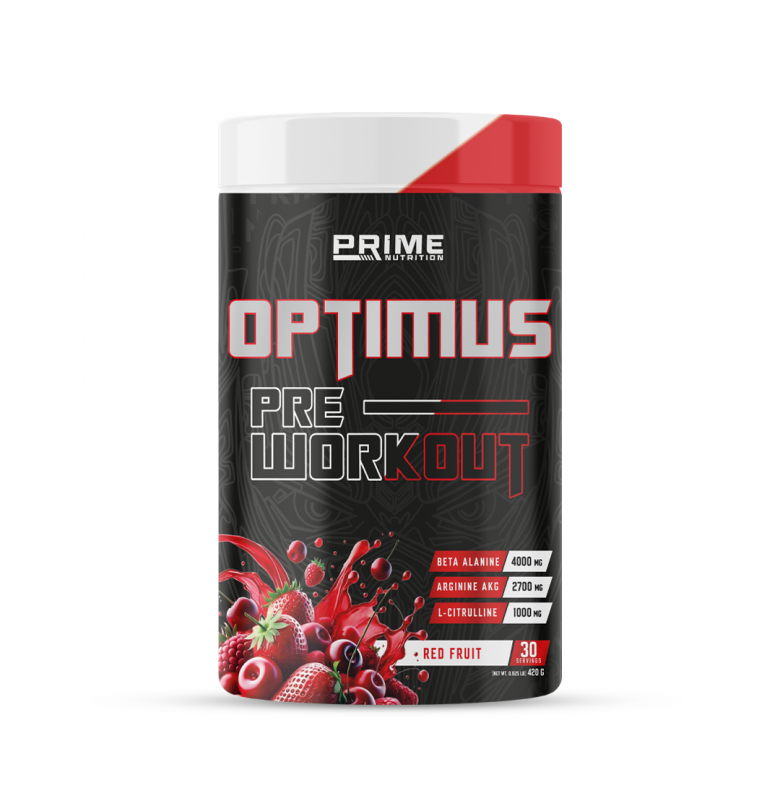 Prime Nutrition Optimus Pre-Workout Red Fruit 420 gram