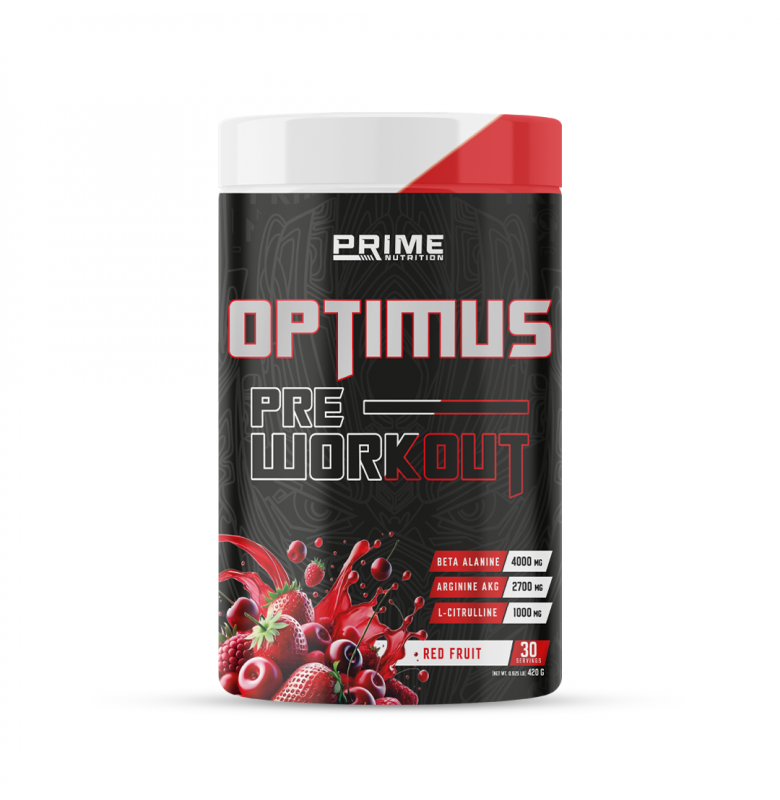 Prime Nutrition Optimus Pre-Workout Red Fruit 420 gram