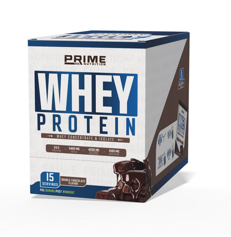 Prime Nutrition Whey Protein Sachet Double Chocolate 15 Adet x 33 gram