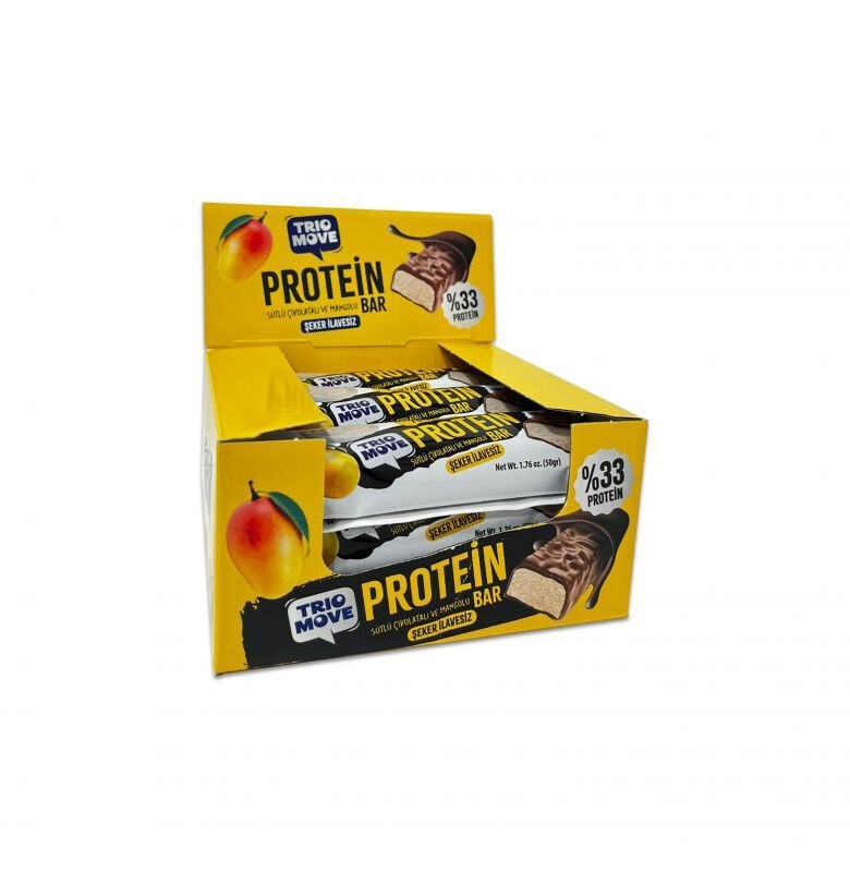 Trio Move %33 Protein Bar Sütlü Çikolata & Mango 9 Adet x 50 gram