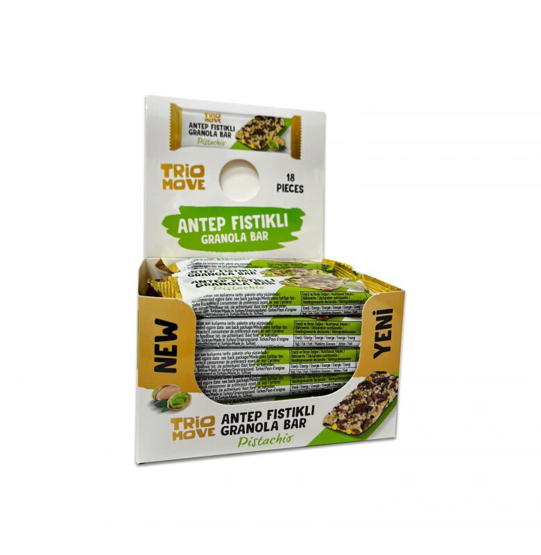 Trio Move Granola Bar Antep Fıstıklı 18 Adet x 30 gram