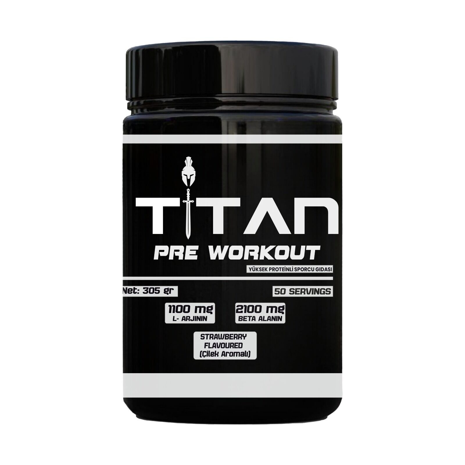 Titan Preworkout Çilek 305 gr 50 servis