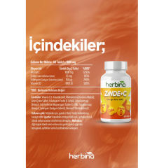 Herbina Zinde+C 60 Tablet