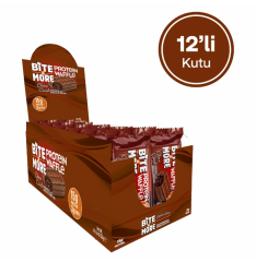 Bite & More Protein Waffle Çikolata 12 Adet x 50 gram