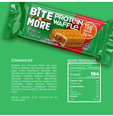 Bite & More Protein Waffle Tiramisu 12 Adet x 55 Gram