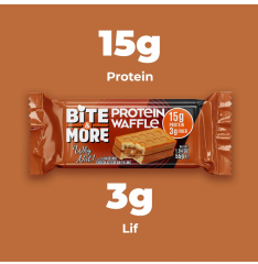 Bite & More Protein Waffle Fındık 12 Adet x 55 Gram