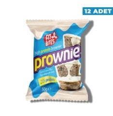 Fit Bites Prownie High Protein Brownie Coconut Cream 12 Adet x 50 gram