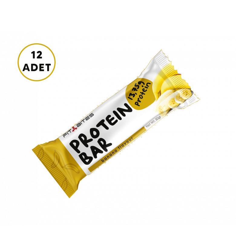 Fit Bites Protein Bar Muz 12 Adet x 50 gram