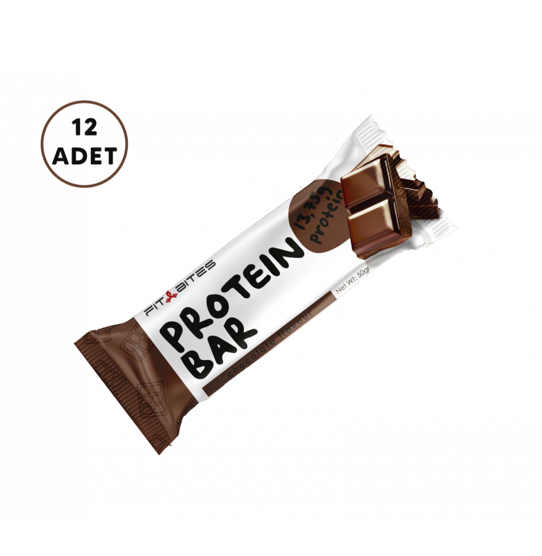 Fit Bites Protein Bar Çikolata 12 Adet x 50 gram
