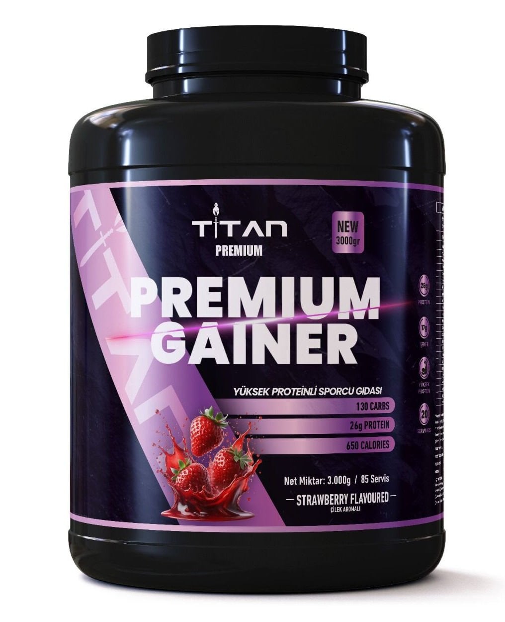 Titan Premium Gainer 3000 gr Çilek