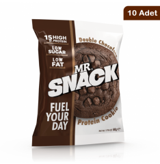 Mr. Snack Protein Cookie Double Çikolata 10 Adet x 50 gram