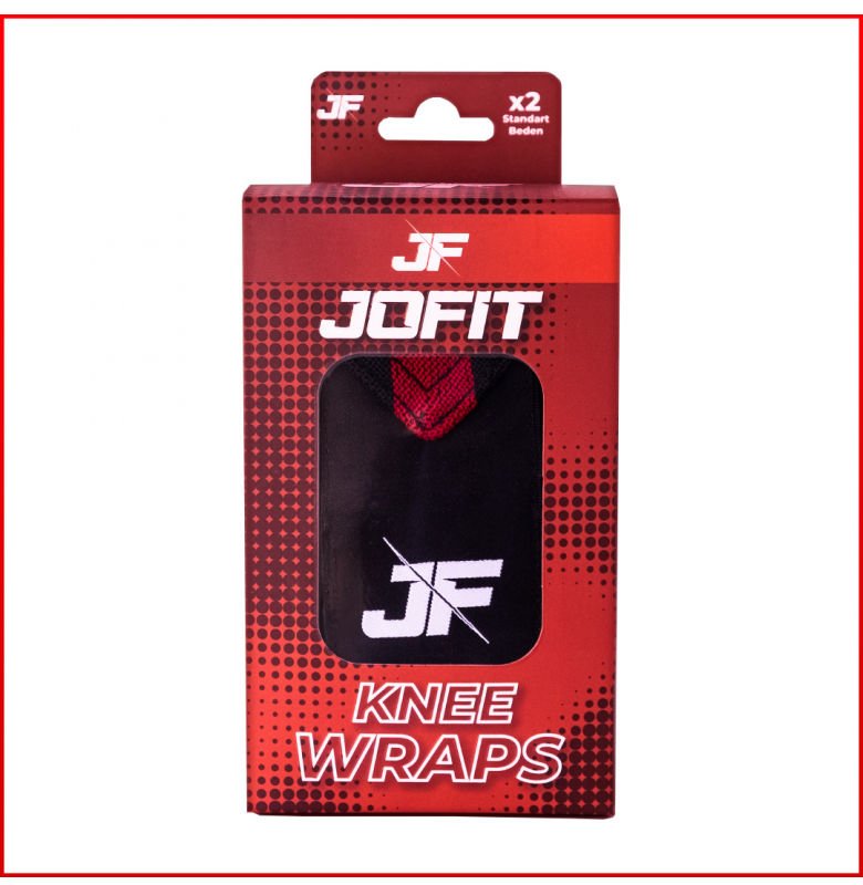 JOFİT KNEE WRAPS   Siyah&Kırmızı