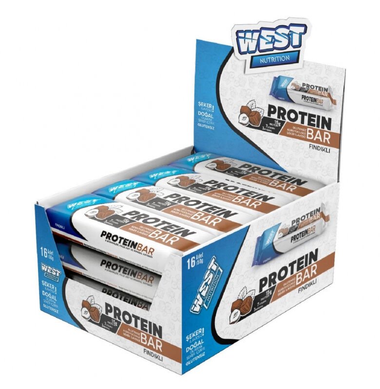 WEST NUTRİTİON PROTEİN BAR 16 ADET X  50 GRAM