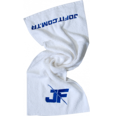 Jofit Sporcu Antrenman Havlu 30x85 cm. Beyaz & Mavi