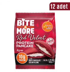 Bite & More Limited Edition Protein Pancake Red Velvet 12 Adet x 50 Gram