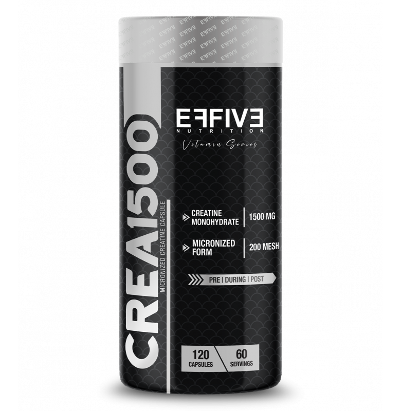 Effive Nutrition Crea1500 Kreatin Kapsül Aromasız 120 Kapsül