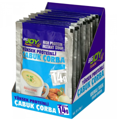 Bigjoy Foods Proteinli Çabuk Çorba Kremalı Tavuk 12 Adet x 34 gram