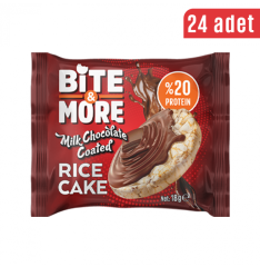 Bite & More Rice Cake Milk Chocolate Coated 24 Adet x 18 gram